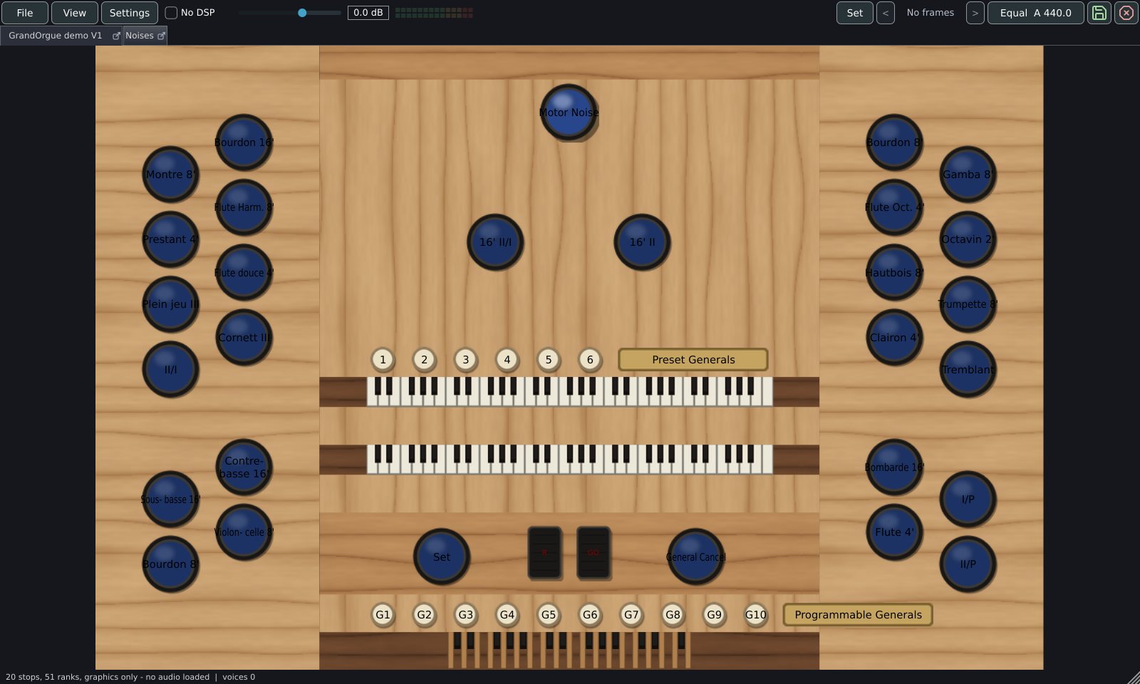 A GrandOrgue organ