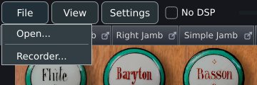 The File menu
