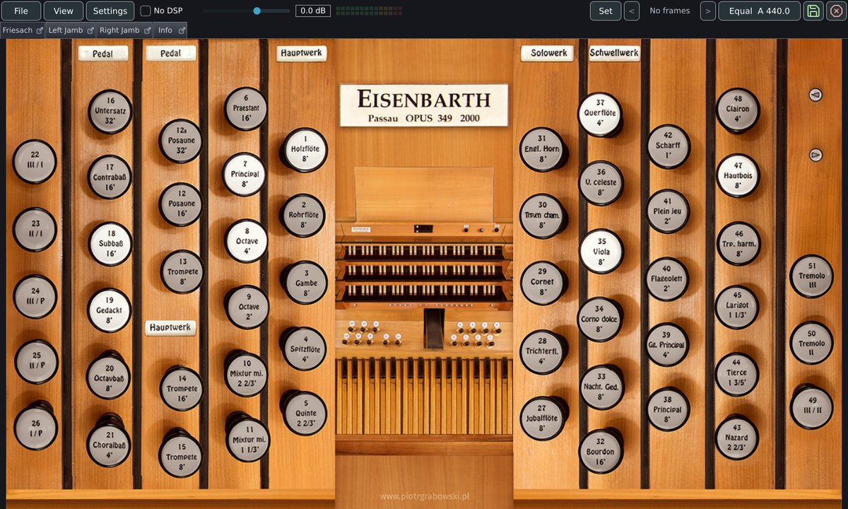 Friesach from its GrandOrgue definition in Masterpiece