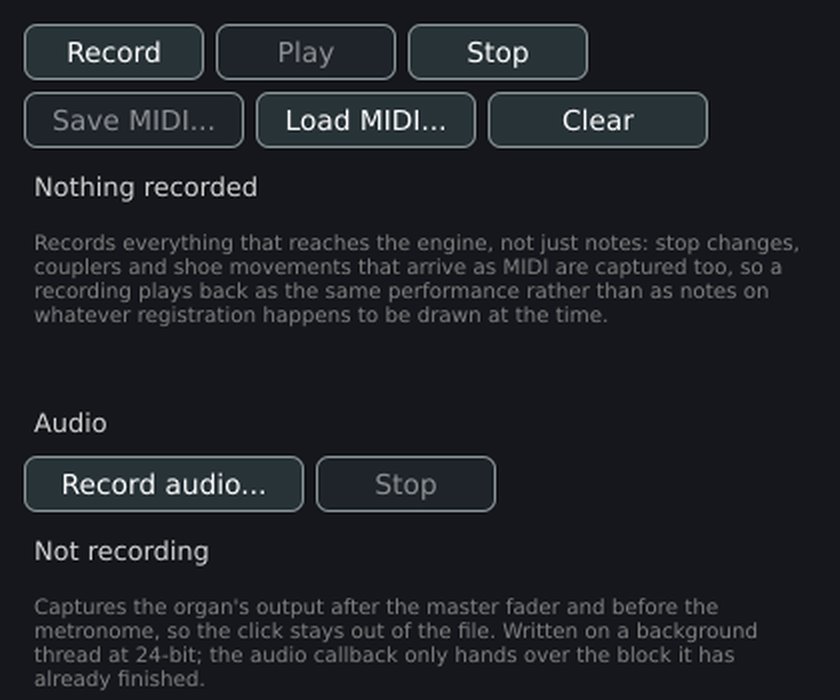 Recorder window